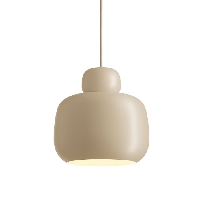 Woud Stone pendel - Stor - Beige