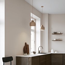 Woud Stone pendel Stor Beige