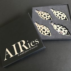 AIRies Kogle Vedhng 4 stk. - Slv Finish