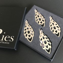 AIRies Kogle Vedhng 4 stk. - Slv Finish