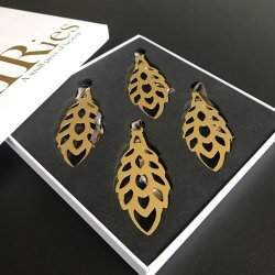 AIRies Kogle Vedhng 4 stk. - Forgyldt