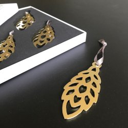 AIRies Kogle Vedhng 4 stk. - Forgyldt