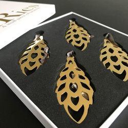 AIRies Kogle Vedhng 4 stk. - Forgyldt