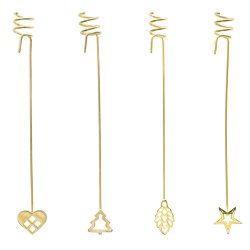 AIRies Lysholdere 4 stk. - Guldbelagt