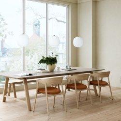 Andersen Furniture AC2 Stol - Matlakeret Eg/Cognac Lder