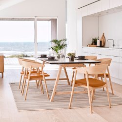 Andersen Furniture AC2 Stol - Matlakeret Eg/Cognac Lder