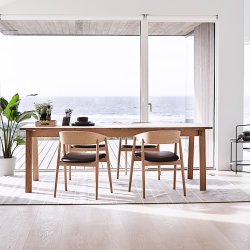 Andersen Furniture AC2 Stol - Matlakeret Eg/Sort Lder