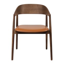 Andersen Furniture AC2 Stol - Rget Matlakeret Eg/Cognac Lder 