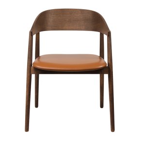 Andersen Furniture AC2 Stol - Rget Matlakeret Eg/Cognac Lder 