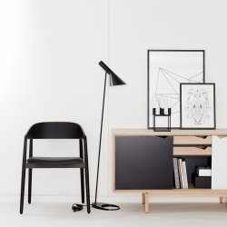 Andersen Furniture AC2 Stol - Sortlakeret Eg/Sort Lder