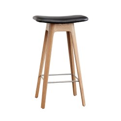 Andersen Furniture HC1 Barstol H67 cm Matlakeret Eg/Sort L�ders�de - 2-SORTERING