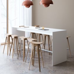 Andersen Furniture HC1 Barstol H80 cm Hvidpigmenteret Matlakeret Eg