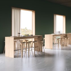 Andersen Furniture HC1 Barstol H80 cm Hvidpigmenteret Matlakeret Eg