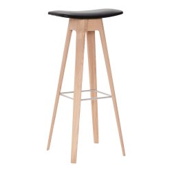 Andersen Furniture HC1 Barstol H80 cm Hvidpigmenteret Matlakeret Eg/Sort Ldersde