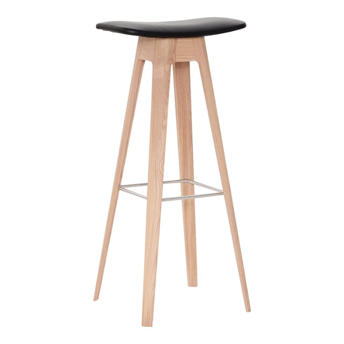 Andersen Furniture HC1 Barstol H80 cm Hvidpigmenteret Matlakeret Eg/Sort Ldersde