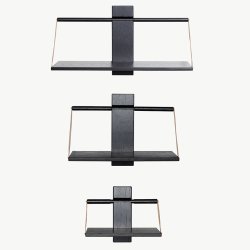 Andersen Furniture - Shelf Wood Wall - Sort Eg - Lille