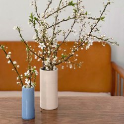 Anne Black Bloom Vase Large Cream