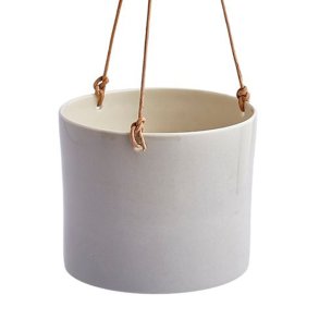 Anne Black Grow Hanging Urtepotte Large - Concrete