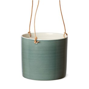 Anne Black Grow Hanging Urtepotte Large - Petroleum