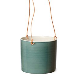 Anne Black Grow Hanging Urtepotte Small - Petroleum