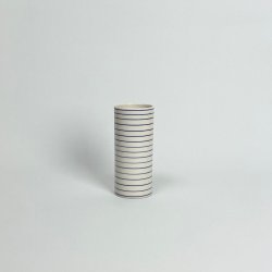 Anne Black Stripes Vase Narrow - Medium