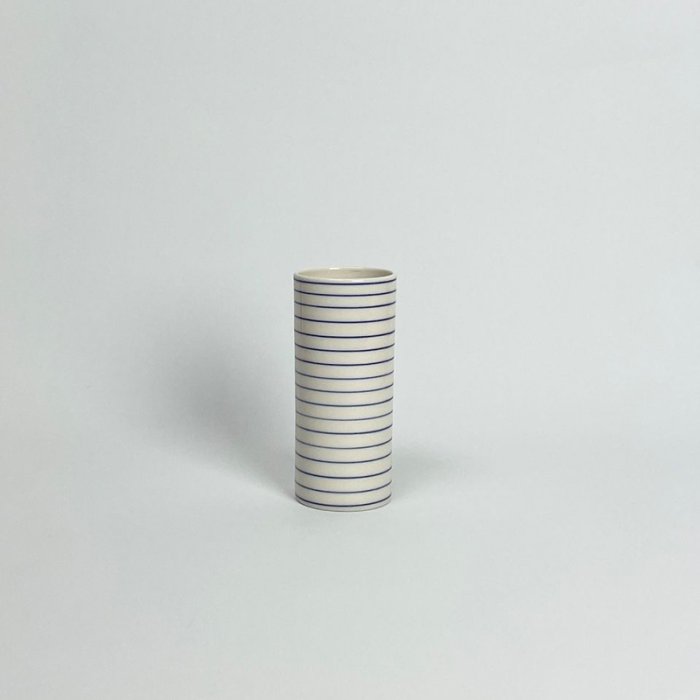 Anne Black Stripes Vase Narrow - Medium