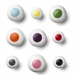 Anne Black Dot Hook Small