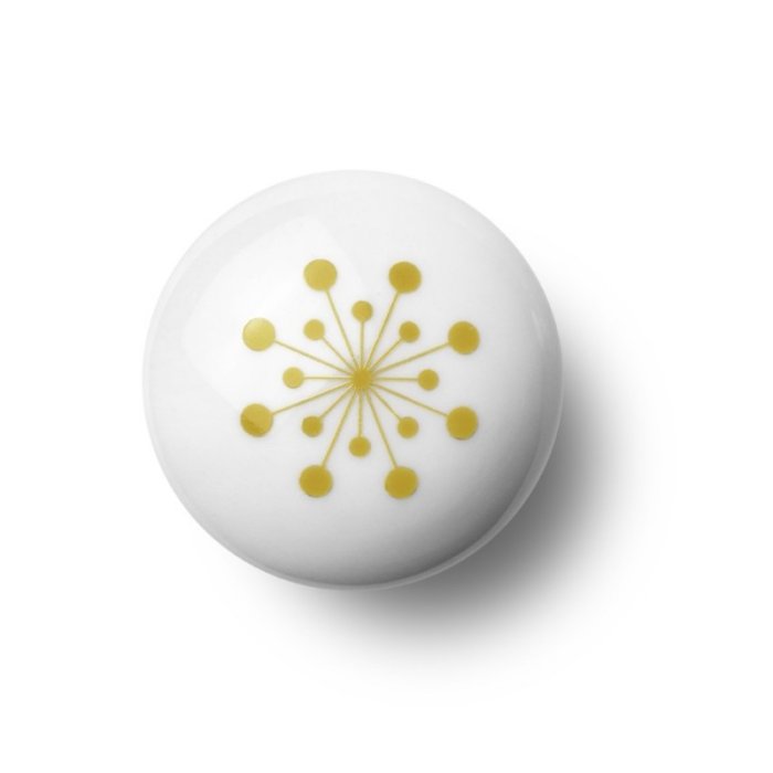 Anne Black Hook Flower - Medium Gul