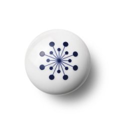 Anne Black Hook Flower - Medium