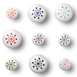 Anne Black Hook Flower Small