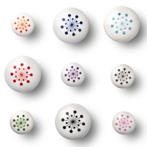 Anne Black Hook Flower Small