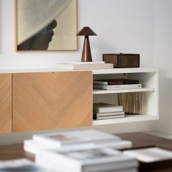 Applicata LUCAS B�rbar Lampe M�rkebrun Lakeret Eg