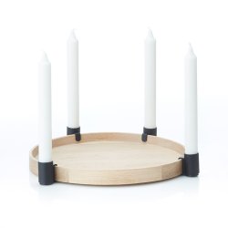 Applicata LUNA Lysestage m. bakke - Eg, Sort - Maxi