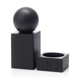 Applicata TWIST Salt- og Peberst Sortbejdset Eg