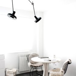 Lampefeber - Arigato - Dobbelt Loftlampe - Sort