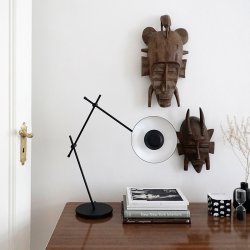 Lampefeber - Arigato - Lang Bordlampe - Sort