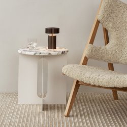 Audo Copenhagen Androgyne Marmorplade Til Sidebord Calacatta Viola Marble 42