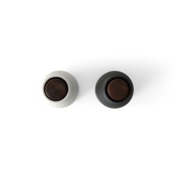 Audo Copenhagen Bottle Grinder Kvrne 2 stk. Ash/Carbon m. Lg i Valnd