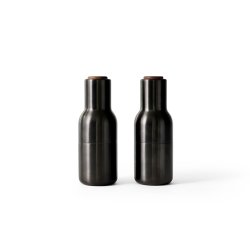 Audo Copenhagen Bottle Grinder Kvrne 2 stk. Bronzeret Messing Finish m. Lg i Valnd