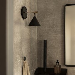 Audo Copenhagen Cast Sconce Vglampe m/ Diffuser IP44