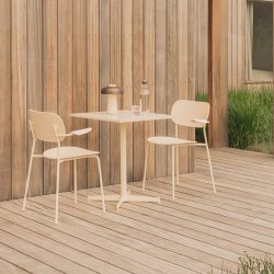 Audo Copenhagen Co Dining Chair Outdoor m/ Armln Ivory