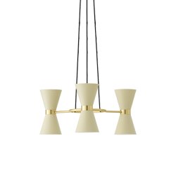 Audo Copenhagen Collector Chandelier 3 Cr&egrave;me
