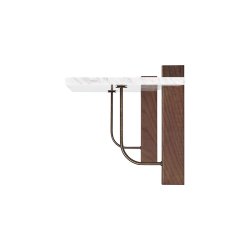 Audo Copenhagen Corbel Hylde Large White Marble Carrara