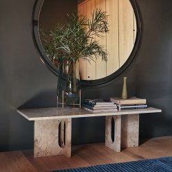 Audo Copenhagen &Egrave;chasse Vase Green Smoke/Brstet Messing Stor