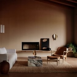 Audo Copenhagen Flambeau Lysestage H30 Sort/Poleret Messing