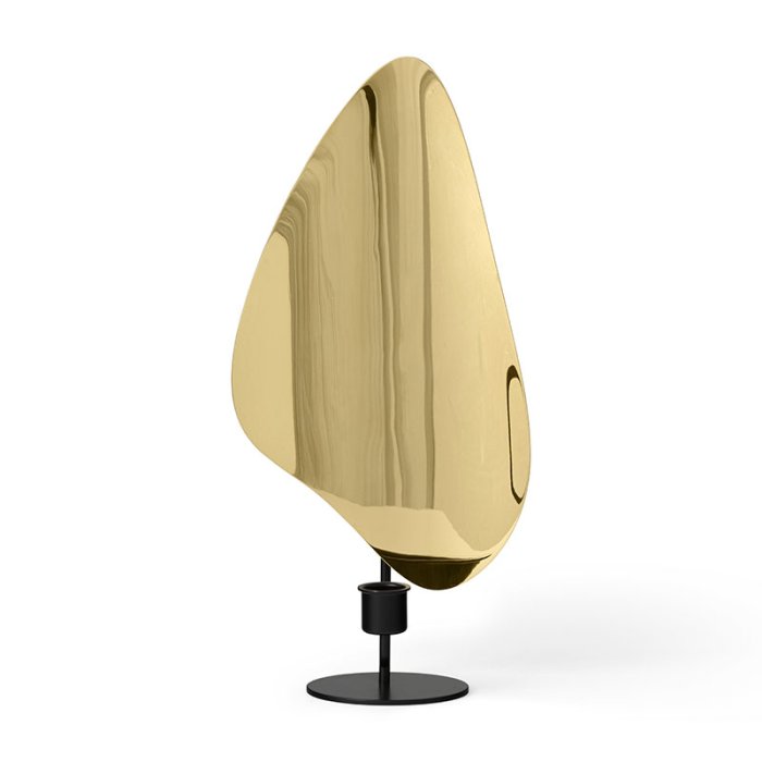 Audo Copenhagen Flambeau Lysestage H34 Sort/Poleret Messing