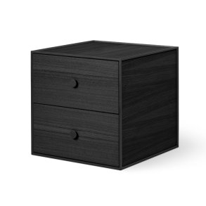 Audo Copenhagen Frame 35 m/ 2 Skuffer Sortbejdset Ask