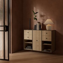 Audo Copenhagen Frame 70 m/ 2 Skuffer &amp; Hylde Eg