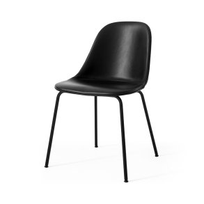 Audo Copenhagen Harbour Side Dining Chair Sort Stl/Sort Lder