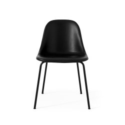 Audo Copenhagen Harbour Side Dining Chair Sort Stl/Sort Lder